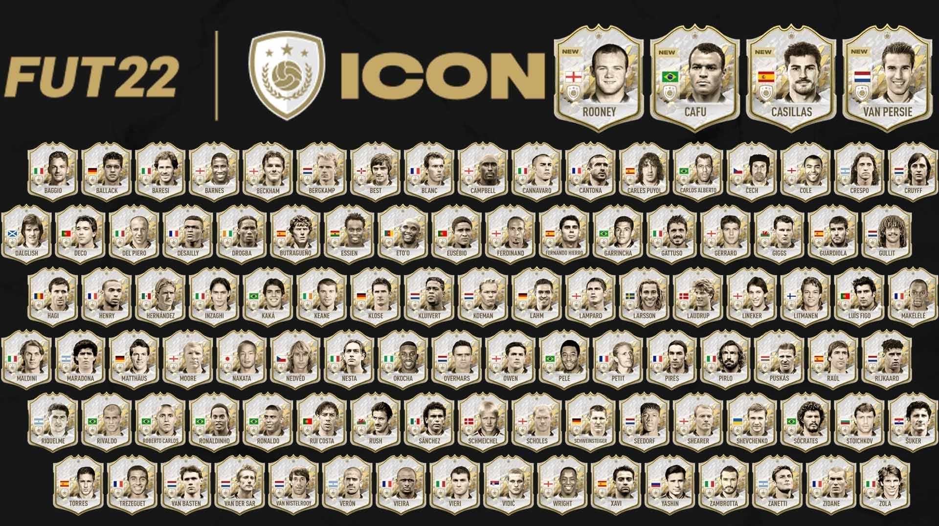 FIFA 22 Icons Alle 105 Prime & Moments Ikonen in FUT Ultimate Team